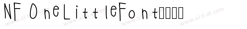 NF OneLittleFont字体转换